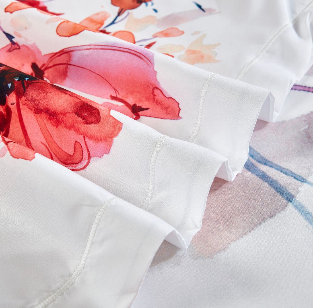 Lulani Floral Quilt/Duvet Cover Set (Queen/King/Super King Size)