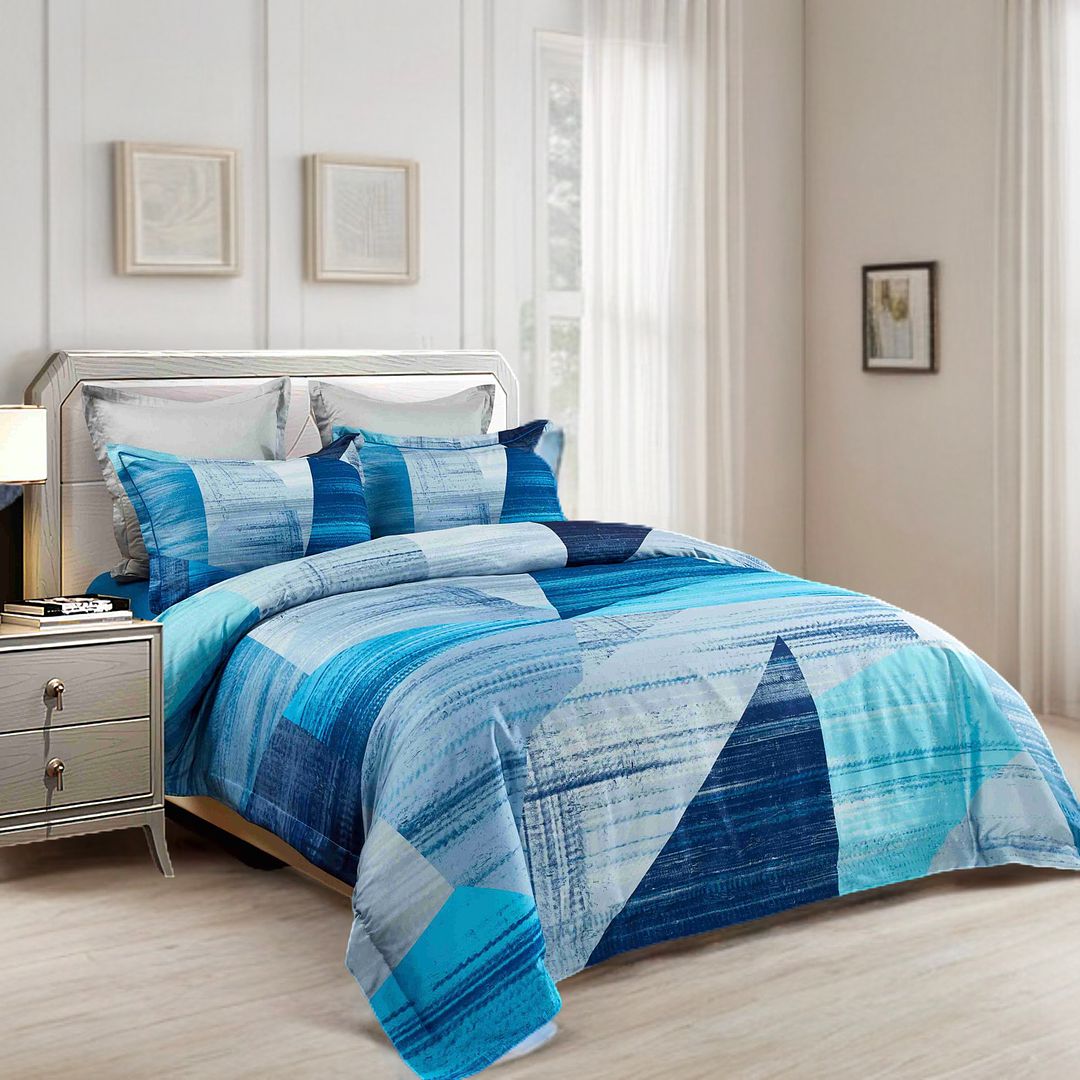Mondrian Quilt/Duvet Cover Set (Queen/King/Super King Size)