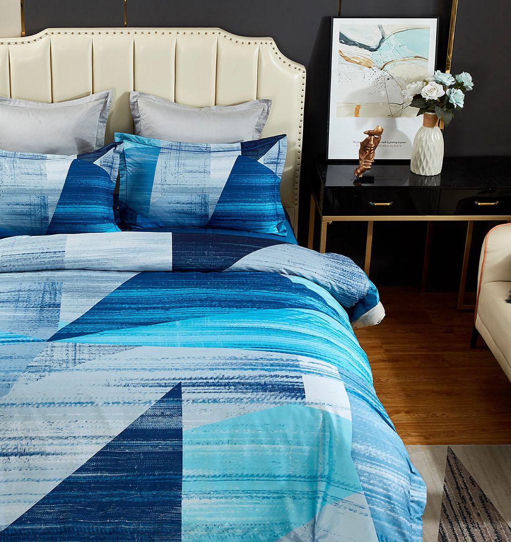 Mondrian Quilt/Duvet Cover Set (Queen/King/Super King Size)