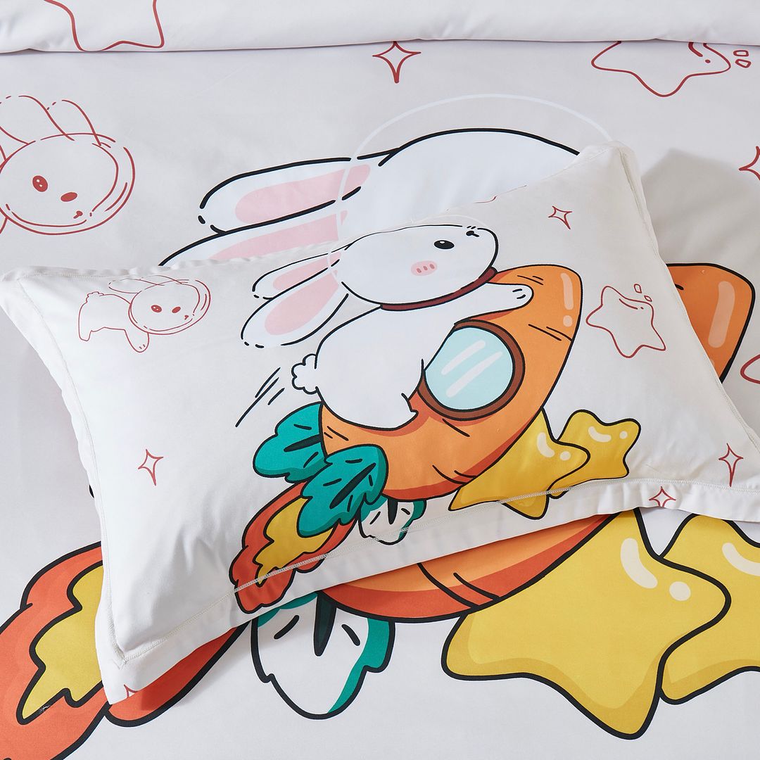 Rabbit Kids Quilt/Duvet Cover Set (Single/King Single/Double Size)