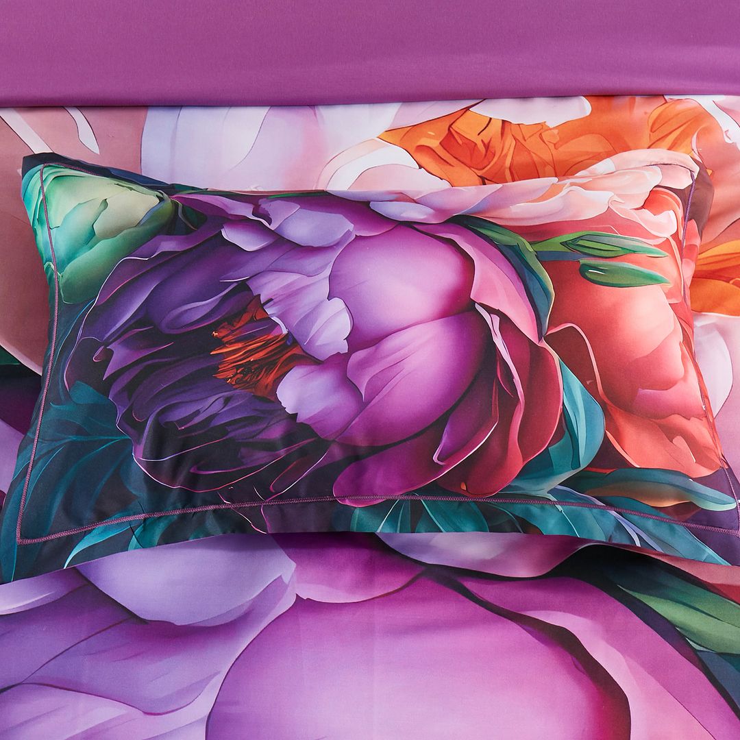 Kaie Floral Quilt/Duvet Cover Set (Queen/King/Super King Size)