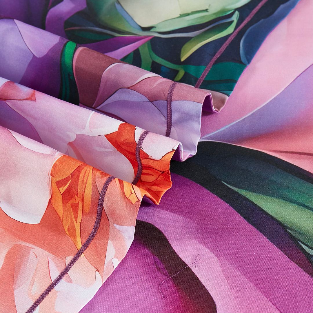 Kaie Floral Quilt/Duvet Cover Set (Queen/King/Super King Size)