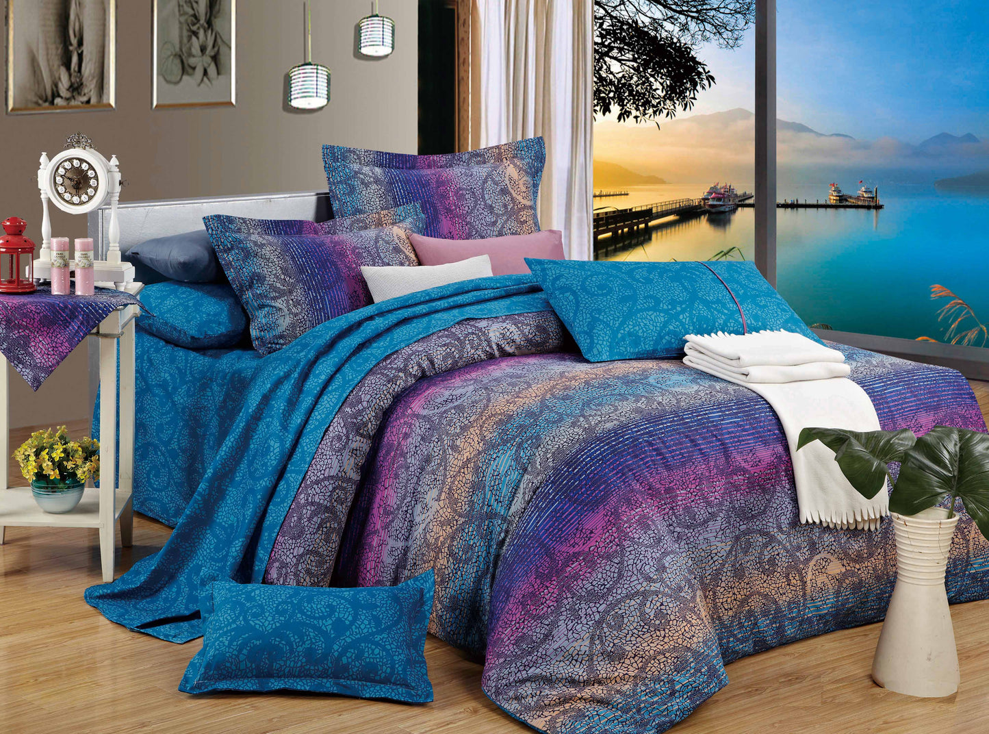 TANYA Quilt Cover Set -Double Queen/King/Super King Size Bed