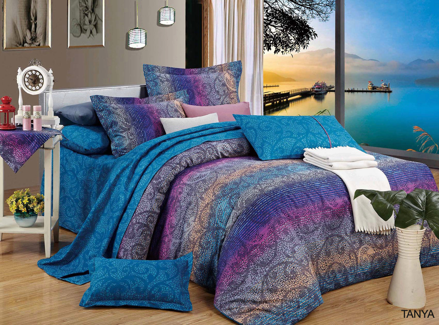 Elegant Doube/Queen King/Super King Size Bed Doona/Duvet/Quilt Cover Set Collection