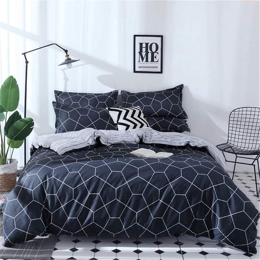 Dominic Queen/King/SuperKing Size Bed Duvet/Doona/Quilt Cover Set M365