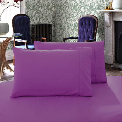 Pair of 1000TC Ultra Soft QUEEN Size Pillow cases / KING Size Pillowcases