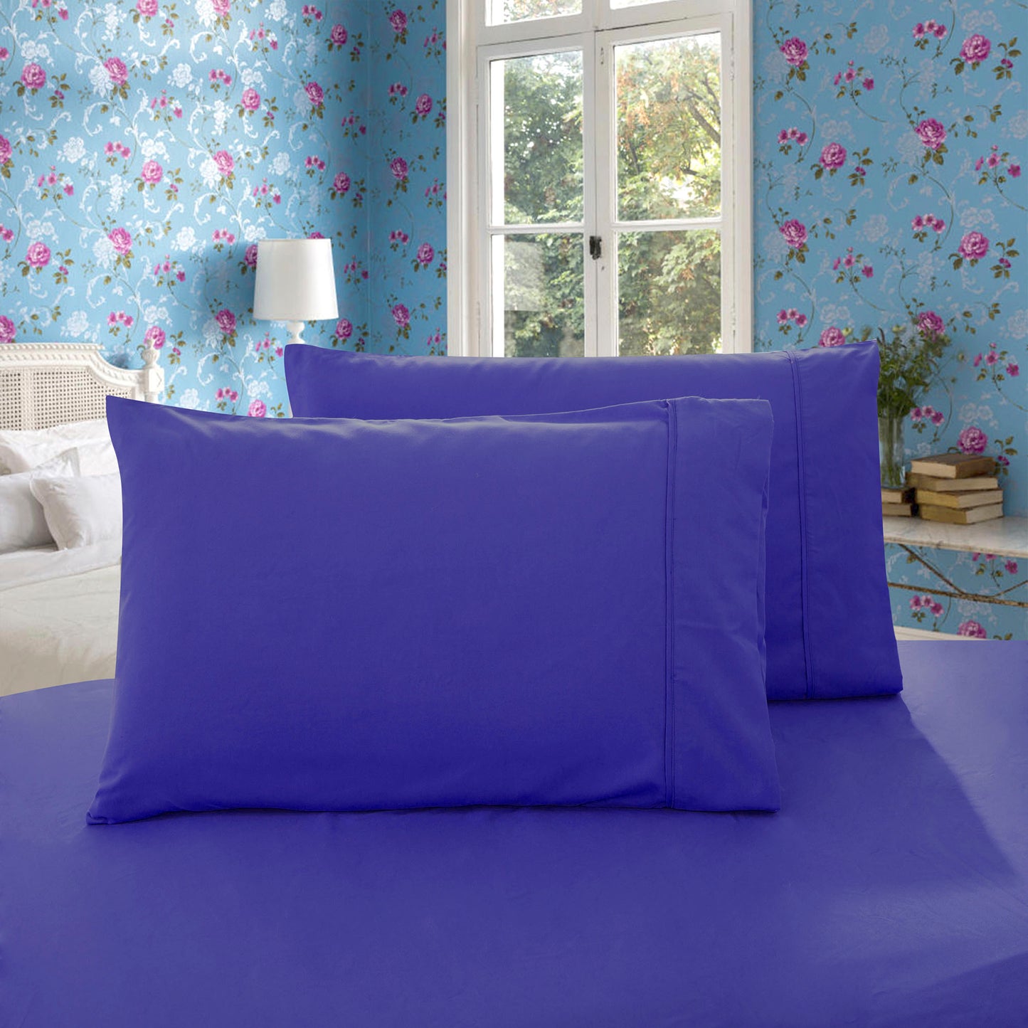 Pair of 1000TC Ultra Soft QUEEN Size Pillow cases / KING Size Pillowcases