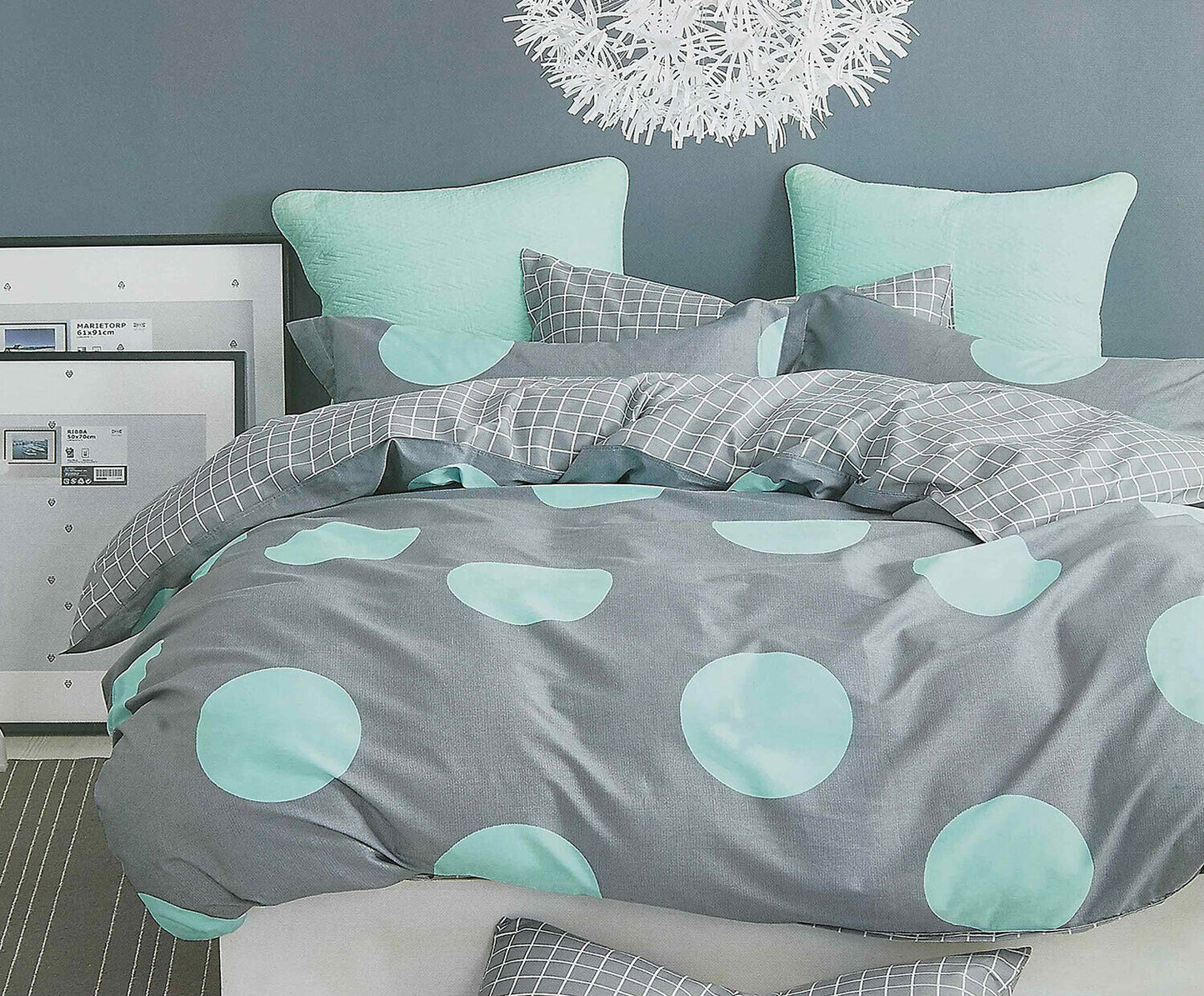 Circles Duvet/Doona/Quilt Cover Set Queen/King/Super King Size M415