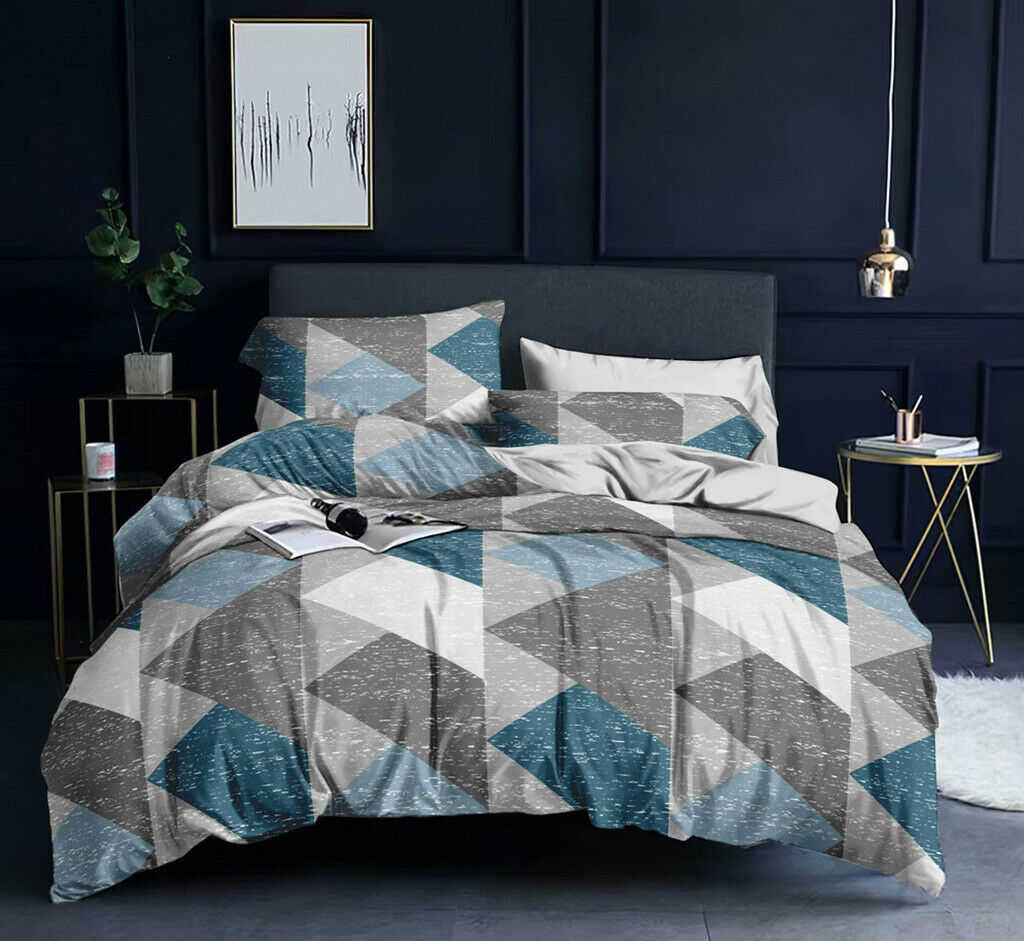 Floral Geometrical Queen/King/Super King Size Bed Doona/Duvet/Quilt Cover Set Collection