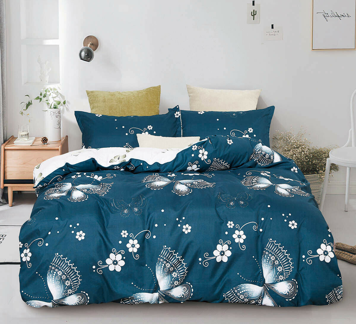 Butterfly Duvet/Doona/Quilt Cover Set - Queen/King/Super King Size Bed M454