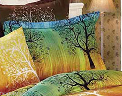 Pair of RAINBOW TREE Standard Pillowcases 48cm x 73cm