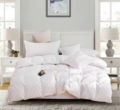 Tufted Ruffles Jacquar Queen/King/Super Size Bed Duvet/Doona/Quilt Cover Set Collection