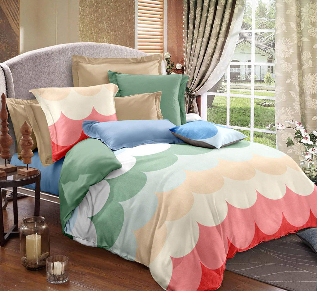 Queen/King/SuperKing Size Bed Duvet/Doona/Quilt Cover Set M366