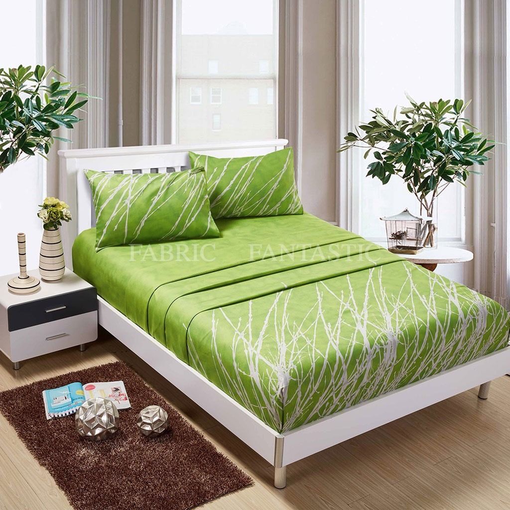 GREEN TREE Sheet Set Queen/King/Super King Size Bed Flat&Fitted&Pillowcases