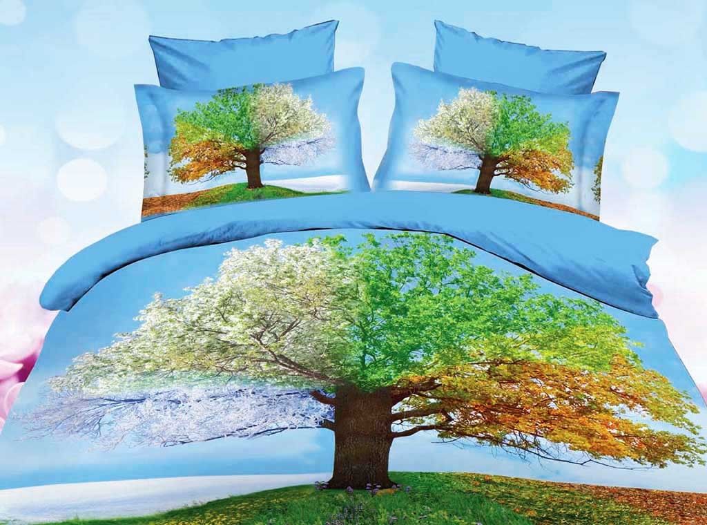 SEASONS TREE King Size Bed Duvet/Doona/Quilt Cover Set M244