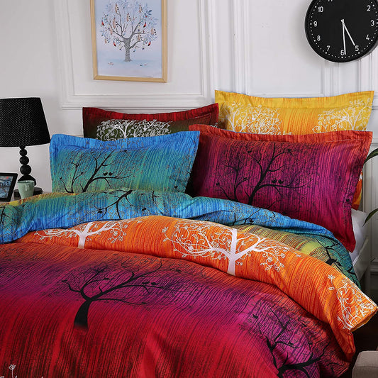Rainbow Tree Queen/King/Super Size Bed Duvet/Doona/Quilt Cover Set M114