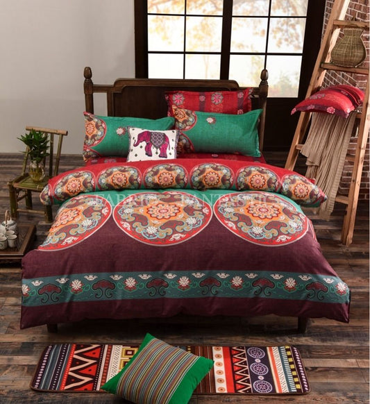 Artistic Quilt Cover Set -Queen Size-M235