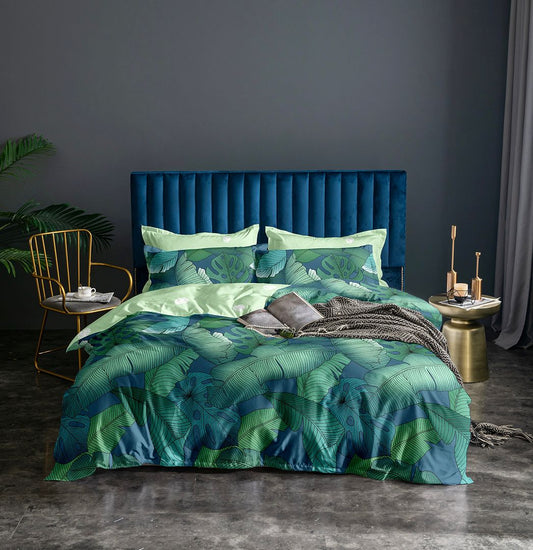 Kalena Leaves Quilt/Duvet Cover Set (Queen/King/Super King Size)