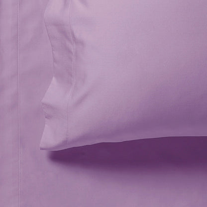 1000TC Ultra Soft Fitted Sheet & Pillowcase(s) Set - Single/Double Queen/King/Super King Size Bed - Lilac