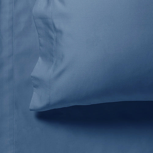 1000TC Ultra Soft Sheet Set - Single/Double Queen/King/Super King Size Bed - Greyish Blue
