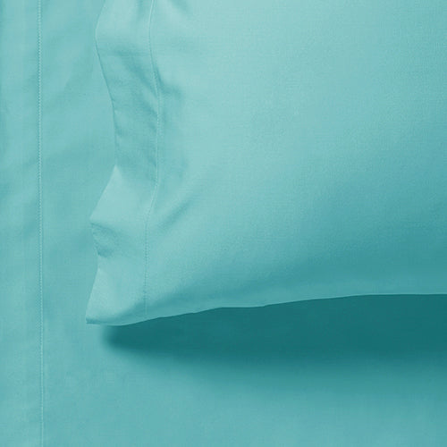 1000TC Ultra Soft Sheet Set - Single/Double Queen/King/Super King Size Bed - Aqua