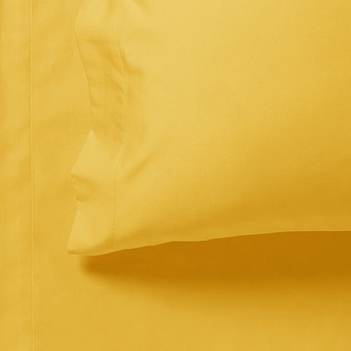 1000TC Ultra Soft Sheet Set - Single/Double Queen/King/Super King Size Bed - Yellow
