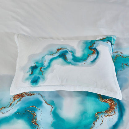 Ocean Marble Quilt/Duvet Cover Set (Queen/King/Super King Size)