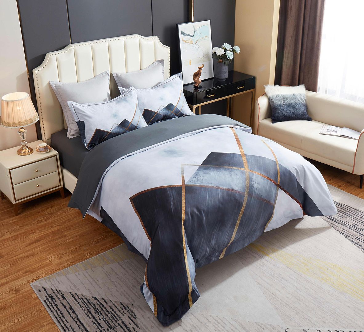 Dakuta Quilt/Duvet Cover Set (Queen/King/Super King Size)