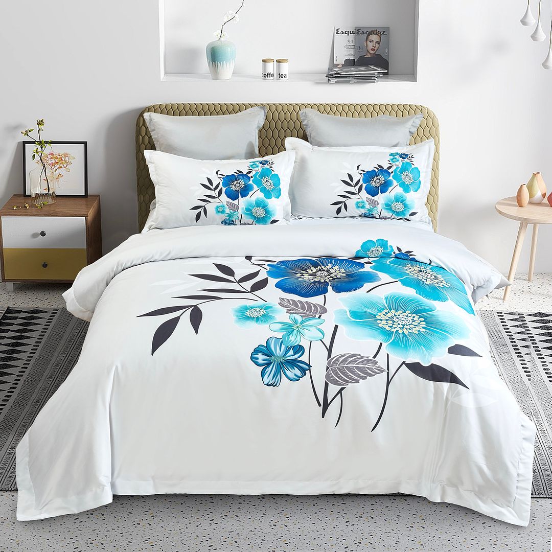 Braithe Floral Quilt/Duvet Cover Set (Queen/King/Super King Size)