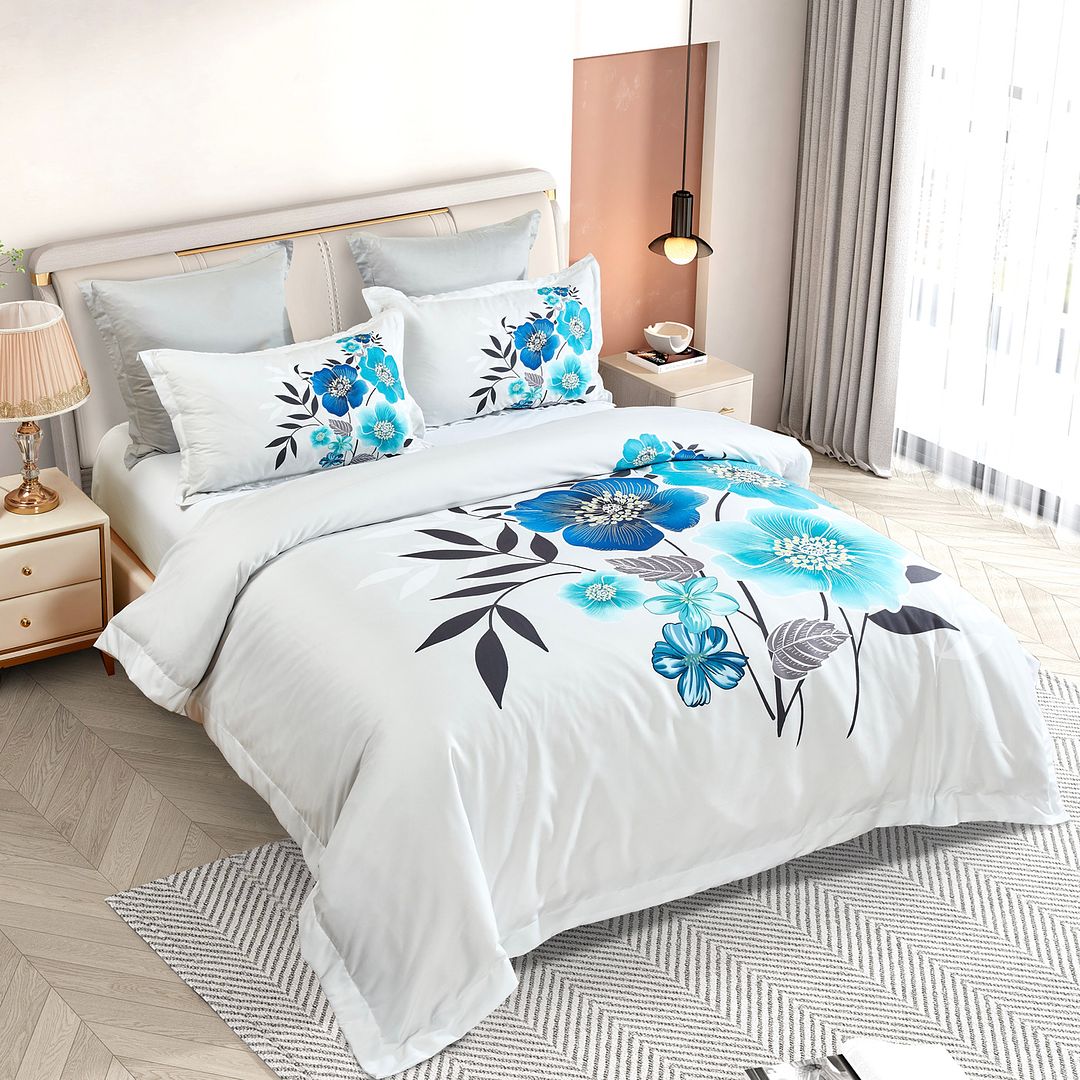 Braithe Floral Quilt/Duvet Cover Set (Queen/King/Super King Size)