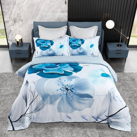 Julieta Floral Quilt/Duvet Cover Set (Queen/King/Super King Size)