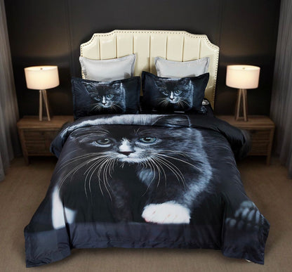 Cat Quilt/Duvet Cover Set (Queen/King/Super King Size)