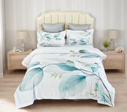 Angelis Leaves Quilt/Duvet Cover Set (Queen/King/Super King Size)